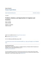 Problems, Solutions, and Opportunities for Engineers and Scientists